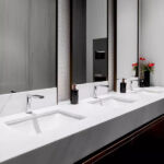 White Crystallized Glass Vanitytop