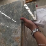 Azzurro onyx slab and tiles for countertops