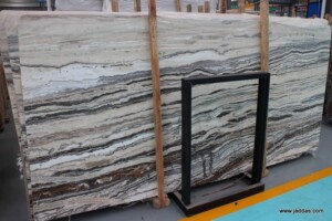 Black  white onyx marble slab - Jaddas Stone