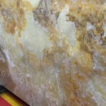 Golden green onyx slab and tiles for countertops