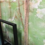 Green onyx slab and tiles for countertops