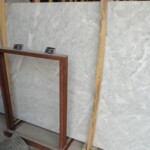 Laganas white marble slab with competitive price