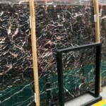 Laurent  black marble slab with competitive price