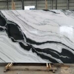 Panda white marble slab with competitive price