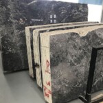 Pola black marble slab with competitive price