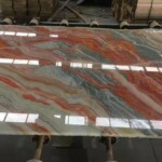 Rainbow onyx slab and tiles for countertops