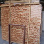 Red onyx slab and tiles for countertops