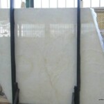Snow white onyx slab
