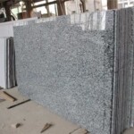 Spary White Granite Slab, High Quality White Granite Slab