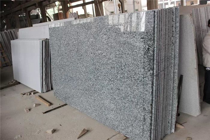 Spary White Granite Slab