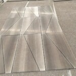 Wooden grey marble slab with competitive price