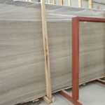 Wooden grey light marble slab with competitive price