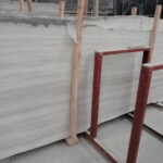 Wooden white marble slab with competitive price